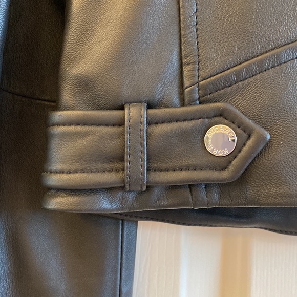 Michael Kors black lamb leather jacket, XS, NWT, Host pick🎉🎊 - Picture 5 of 8